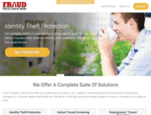 Tablet Screenshot of fraudprotectionnetwork.com